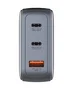 Verbatim Mini GaN Charger 100W con pantalla TFT y 3 puertos (EU/UK/US) de color Negro