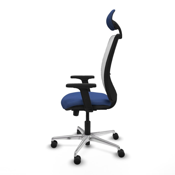 PIQUERAS Y CRESPO Silla de oficina Zulema con mecanismo Sincro/Traslack, Azul marino y Blanco PIQUERAS Y CRESPO Silla de oficina Zulema con mecanismo Sincro/Traslack, Azul marino y Blanco