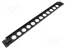 DeLOCK Panel de Conexión Tipo-D de 19″, 12 Puertos, Negro