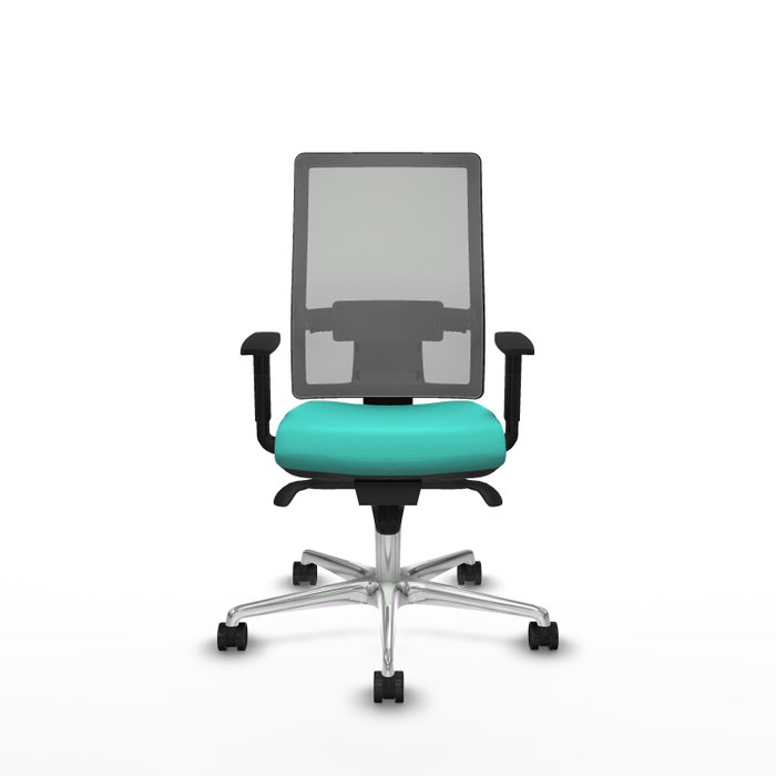 PIQUERAS Y CRESPO Silla de oficina Horna con mecanismo Sincro, Turquesa y Gris PIQUERAS Y CRESPO Silla de oficina Horna con mecanismo Sincro, Turquesa y Gris