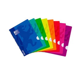Oxford Libreta Openflex Grapada Tapa Plástico 48H 90G Cuadrícula 4x4 A4 Colores Surtidos