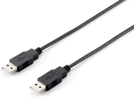 EQUIP Cable USB 2.0 Tipo A a Tipo A de 5m Negro