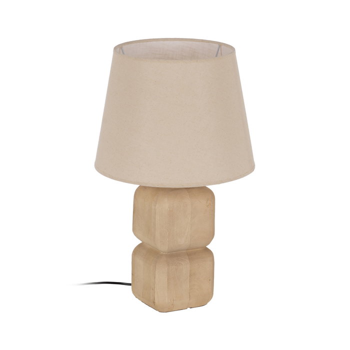 Pantalla Beige Tejido Iluminación 35 X 35 X 26 cm Pantalla Beige Tejido Iluminación 35 X 35 X 26 cm