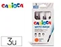 Carioca Pincel Recargable Agua Redondo Puntas Surtidas Caja de 3 Unidades