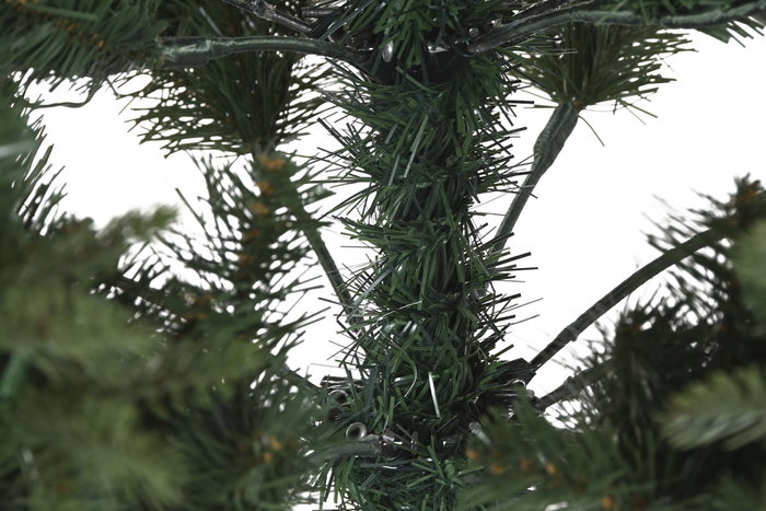DKD Home Decor Árbol de Navidad con LED 210 cm Verde con 380 Luces Cálidas