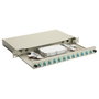 EQUIP Caja de empalme de fibra óptica 12 puertos LC-Duplex OM3 1U Gris