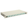 EQUIP Caja de empalme de fibra óptica 12 puertos LC-Duplex OM3 1U Gris