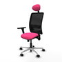 PIQUERAS Y CRESPO Silla de oficina Zulema Rosa y Negro