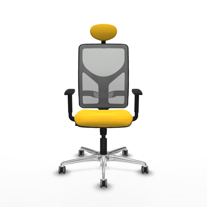 PIQUERAS Y CRESPO Silla de oficina Motilla con mecanismo Sincro, Amarillo y Gris PIQUERAS Y CRESPO Silla de oficina Motilla con mecanismo Sincro, Amarillo y Gris
