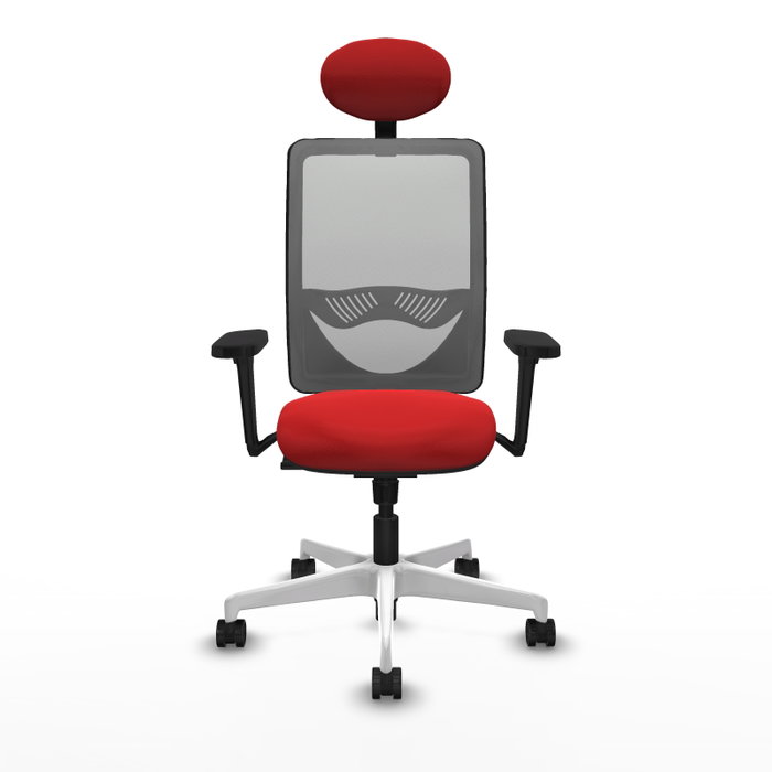 PIQUERAS Y CRESPO Silla de oficina Zulema con Mecanismo Sincro, Rojo y Gris PIQUERAS Y CRESPO Silla de oficina Zulema con Mecanismo Sincro, Rojo y Gris