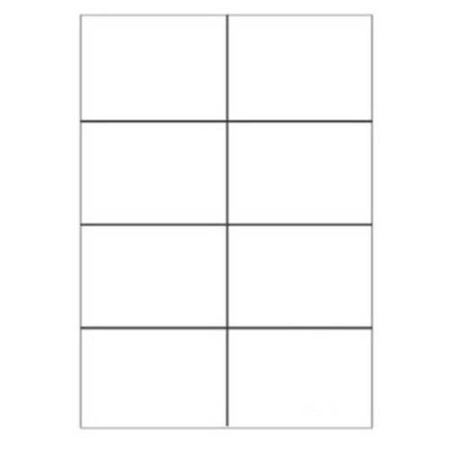 Megastar LP4MS-10574 Caja 100 Hojas Etiquetas Blancas Sin Márgenes Láser Inyección de Tinta Fotocopiadoras 105x74 mm