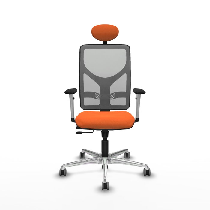 PIQUERAS Y CRESPO Silla de oficina Motilla Naranja y Gris