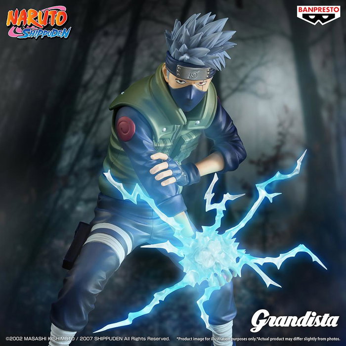 Banpresto Figura Kakashi Hatake Naruto Shippuden Grandista Special Edition 23cm PVC/ABS Pre-pintada Licencia Oficial para Coleccionistas
