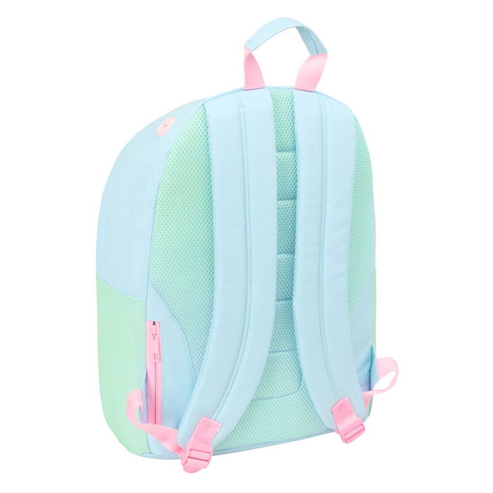 SAFTA Mochila portatil Pembe The Pink Cat 41cm con compartimento acolchado para portatil hasta 14,1'' y detalles ergonómicos