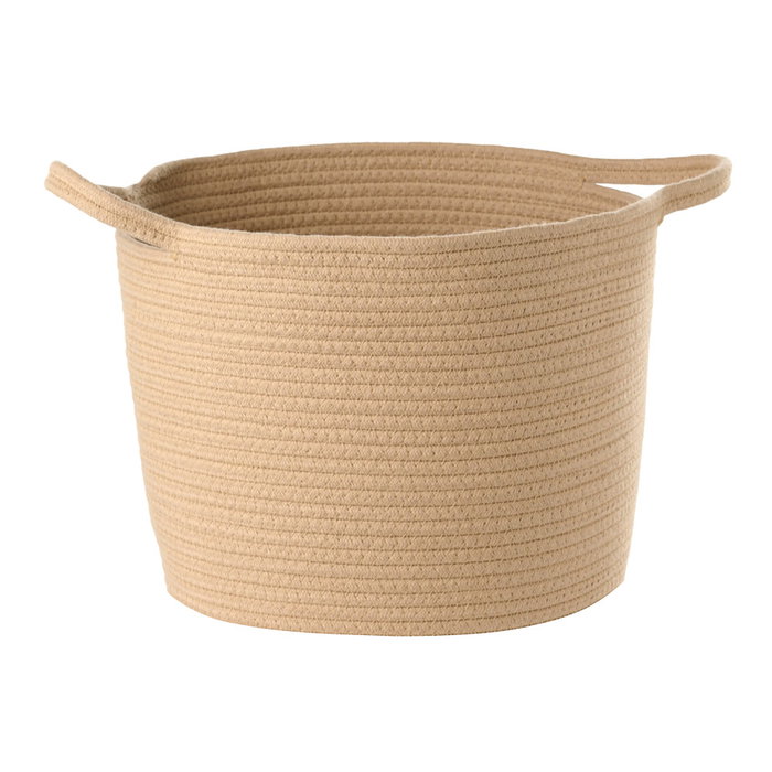 Cesta Redonda Day Trenzada con Asas, Diámetro 30 cm Altura 24 cm, Cuerda de Poliéster y Polipropileno - Colores Surtidos Cesta Redonda Day Trenzada con Asas, Diámetro 30 cm Altura 24 cm, Cuerda de Poliéster y Polipropileno - Colores Surtidos