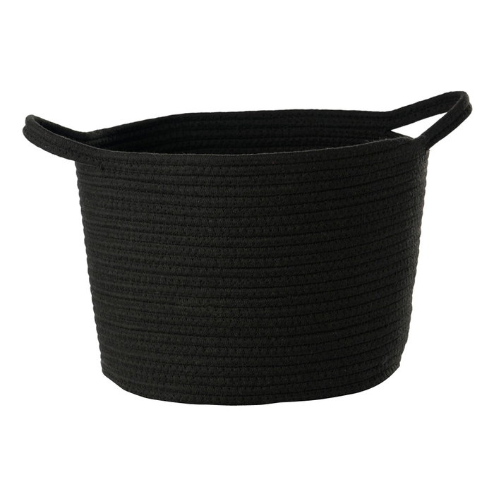 Cesta Redonda Day Trenzada con Asas, Diámetro 30 cm Altura 24 cm, Cuerda de Poliéster y Polipropileno - Colores Surtidos Cesta Redonda Day Trenzada con Asas, Diámetro 30 cm Altura 24 cm, Cuerda de Poliéster y Polipropileno - Colores Surtidos