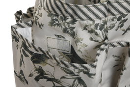 DKD Home Decor Cesta Terraza Y Jardin Crudo Verde 18 x 27 x 47 cm