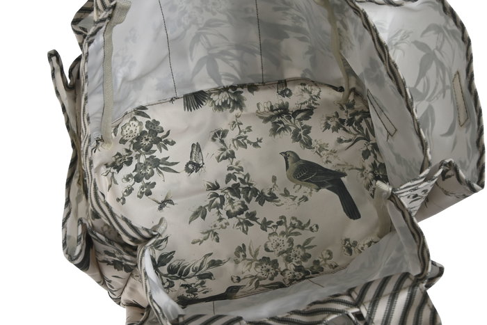 DKD Home Decor Cesta Terraza Y Jardin Crudo Verde 18 x 27 x 47 cm