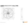 be quiet! Fan Light Wings 140mm BL102 White