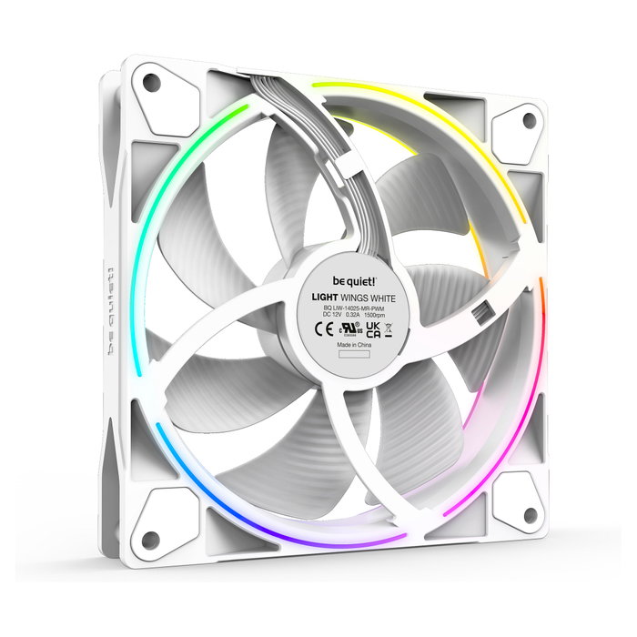 be quiet! Fan Light Wings 140mm BL102 White be quiet! Fan Light Wings 140mm BL102 White