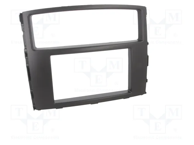 ACV Bastidor de montaje de radio para Mitsubishi 2 DIN gris oscuro