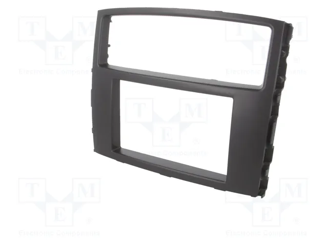 ACV Bastidor de montaje de radio para Mitsubishi 2 DIN gris oscuro
