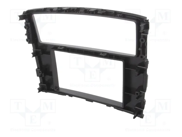 ACV Bastidor de montaje de radio para Mitsubishi 2 DIN gris oscuro