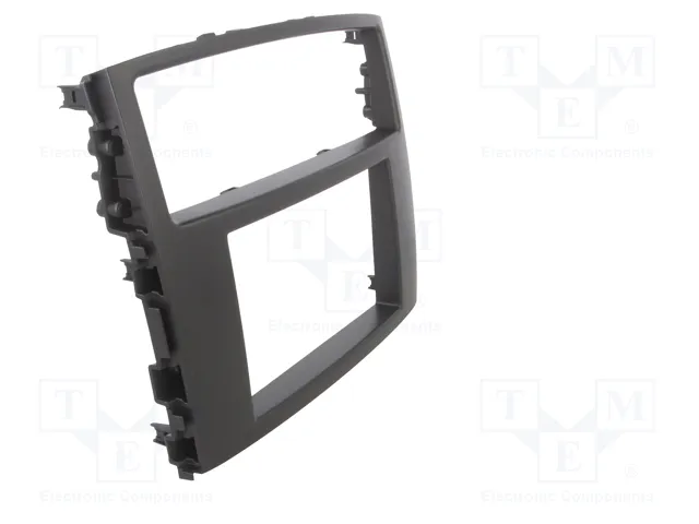 ACV Bastidor de montaje de radio para Mitsubishi 2 DIN gris oscuro