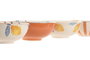 DKD Home Decor Set de 4 Cuencos de Gres Limón con Relieve