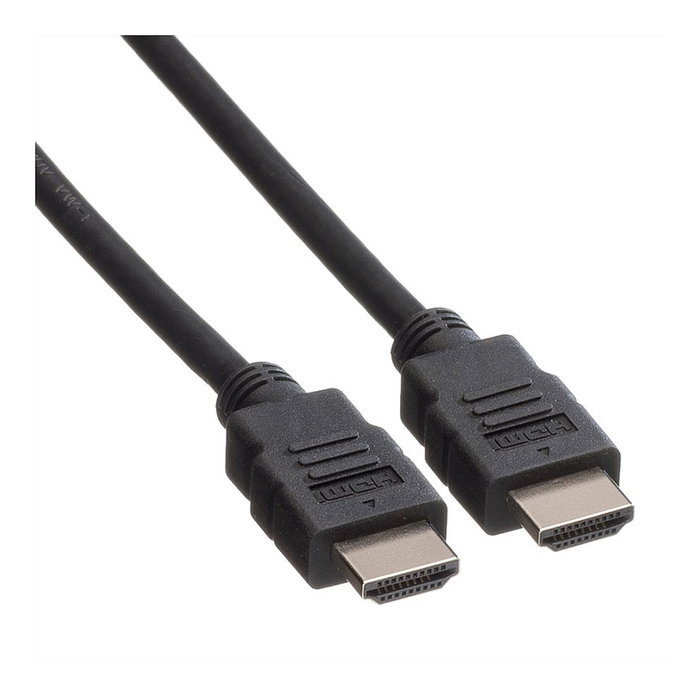 ROLINE GREEN HDMI Cable High Speed con Ethernet, TPE, Negro, 5 m, 11.44.5735, 4K 2160p, 3D, ARC