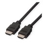 ROLINE GREEN HDMI Cable High Speed con Ethernet, TPE, Negro, 5 m, 11.44.5735, 4K 2160p, 3D, ARC