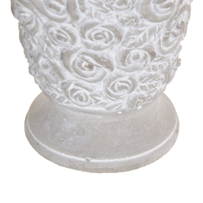 Ixia Macetero de Cemento Decoración 15,50 x 15,50 x 23 cm