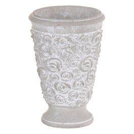 Ixia Macetero de Cemento Decoración 15,50 x 15,50 x 23 cm
