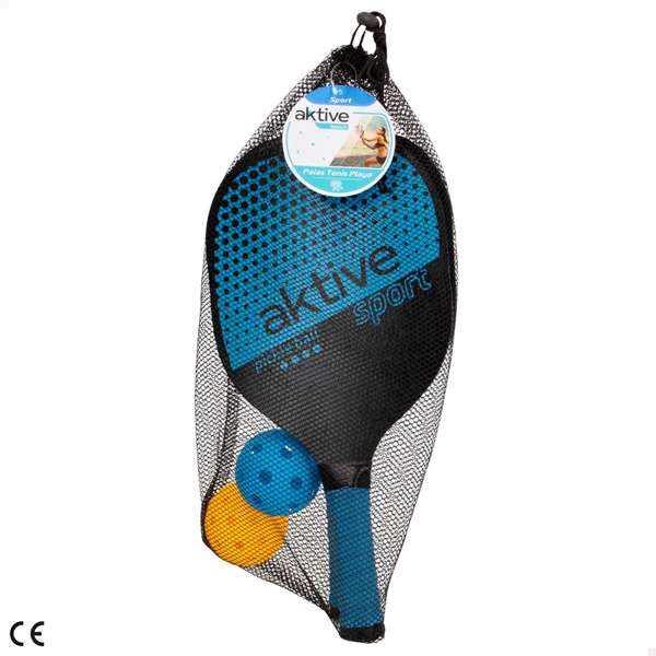 Color Baby Pala de Playa madera Aktive Pickle Ball con pelota