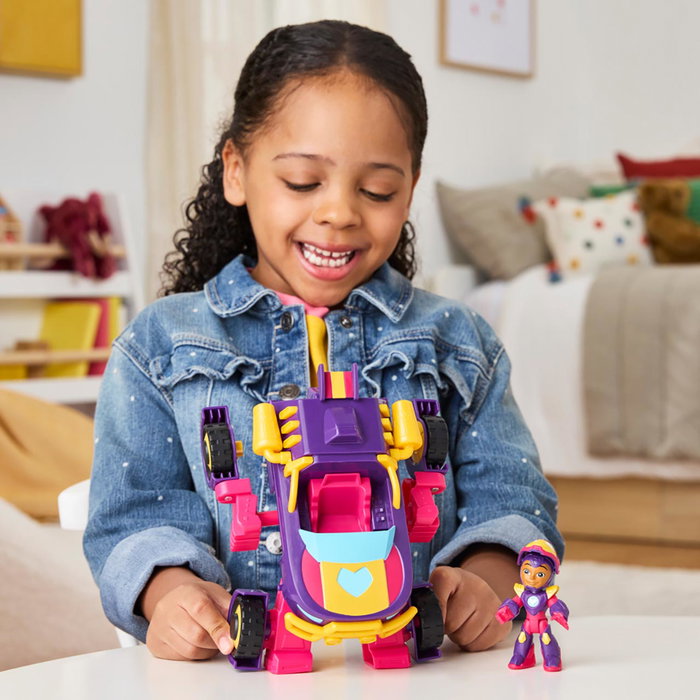 Hasbro G1476 Ironheart - Vehículo y Armadura 2 en 1 de MARVEL Iron Man and His Awesome Friends, Transformable, Juguete para Niños +3 Años