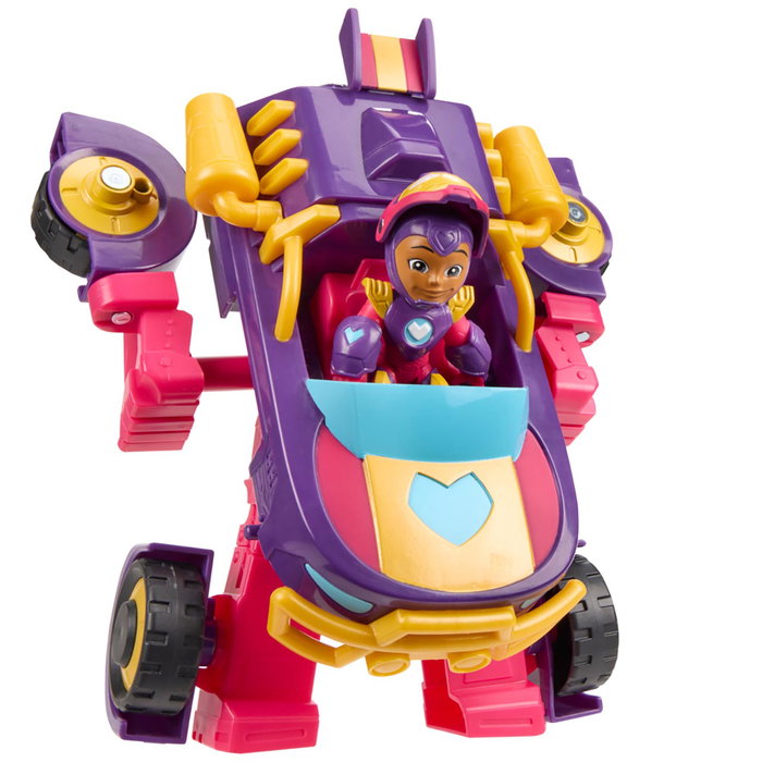 Hasbro G1476 Ironheart - Vehículo y Armadura 2 en 1 de MARVEL Iron Man and His Awesome Friends, Transformable, Juguete para Niños +3 Años