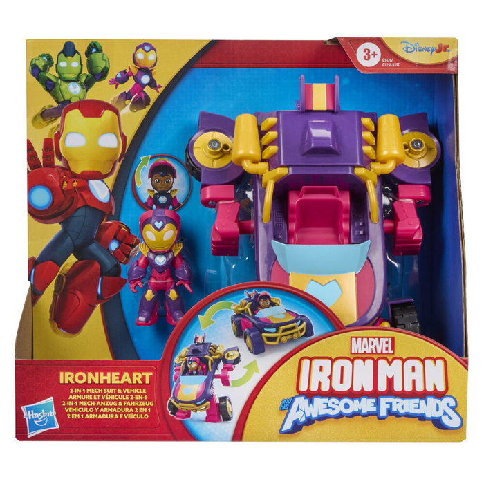HASBRO Ironheart Vehículo y Armadura 2 en 1 Marvel