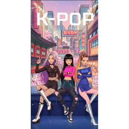 Toalla Kpop microfibra 70x140 cm
