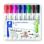 STAEDTLER Marcadores de Pizarra Lumocolor 351 Multicolor de 2 mm, Pack de 8