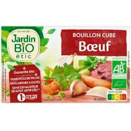 JARDIN BIO Caldo de Carne 8 Cubitosx10G Bio