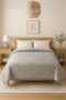 DKD Home Decor Colcha Boho Gris 260 x 180 cm (2 Unidades) Jaquard