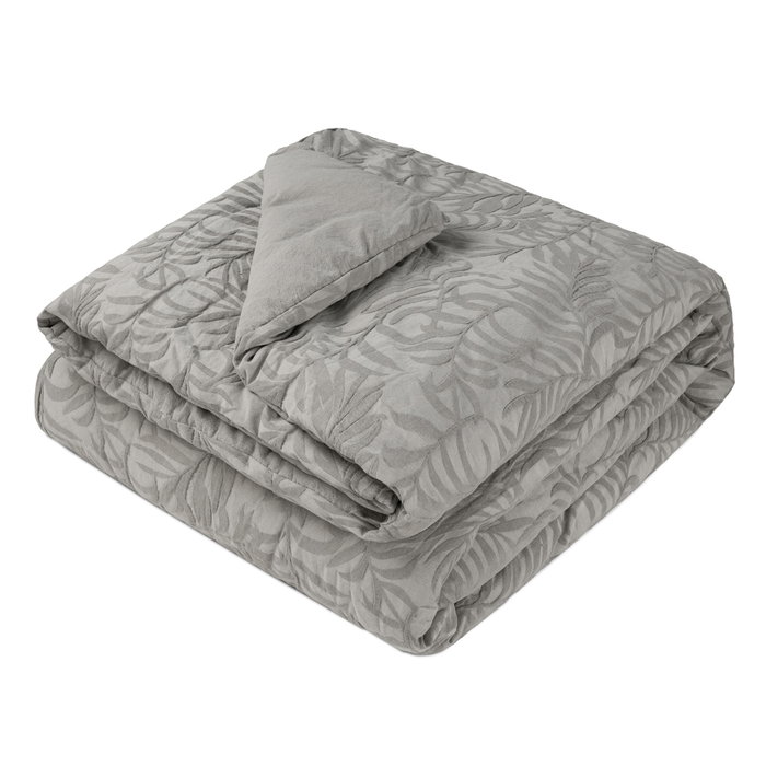 DKD Home Decor Colcha Boho Gris 260 x 180 cm (2 Unidades) Jaquard