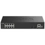 D-Link Switch Gestionable DGS-1530-10/E, 8 Puertos Gigabit RJ-45, 2 Puertos SFP+ 10G, Apilable, Sin Ventilador, para Montaje en Rack
