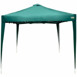 Color Baby Cenador plegable Max-air verde con chimenea 300x300x250 cm
