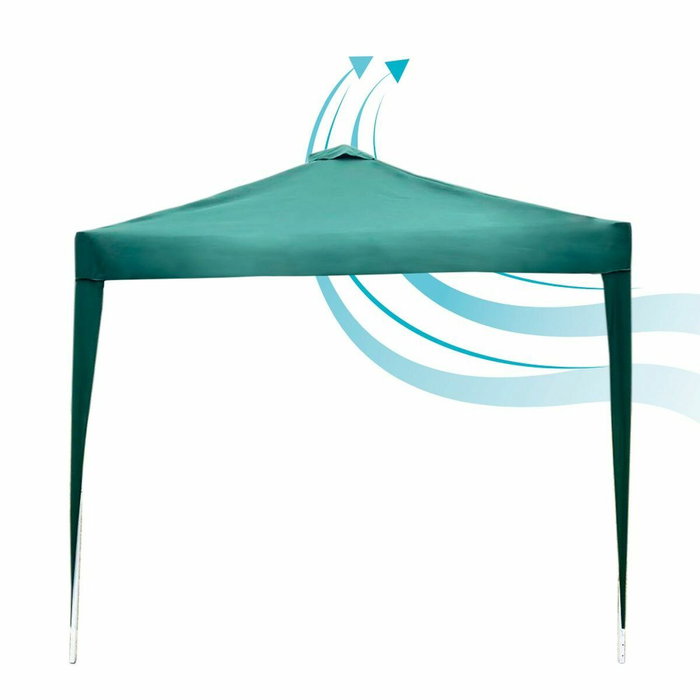 Color Baby Cenador plegable Max-air verde con chimenea 300x300x250 cm Color Baby Cenador plegable Max-air verde con chimenea 300x300x250 cm