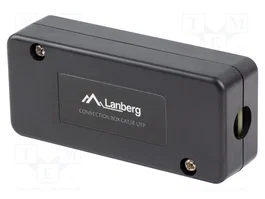 LANBERG Módulo RJ45 Cat 5/5e negro