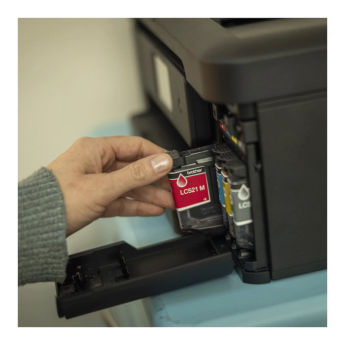 Brother DCP-J1460DW - Impresora Multifunción 3 en 1 a Color con Wi-Fi y Auto-Dúplex, Inyección de Tinta, A4, Negro