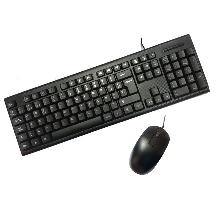 COOLBOX Combo Teclado y Ratón USB Negro PCC-KTR-001 COOLBOX Combo Teclado y Ratón USB Negro PCC-KTR-001