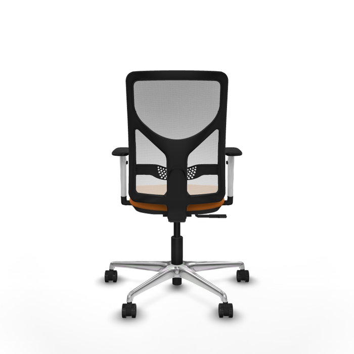 PIQUERAS Y CRESPO Silla de oficina Motilla Naranja y Blanco