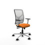 PIQUERAS Y CRESPO Silla de oficina Motilla Naranja y Blanco
